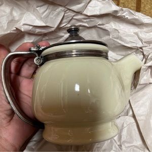 Antique HALL made in USA Regency Hotel Teapot International Silver Lid & Handle